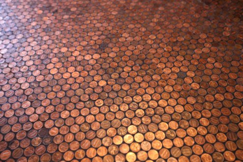 Cents and Sensibility: How to Make a Penny Floor | A Detailed House